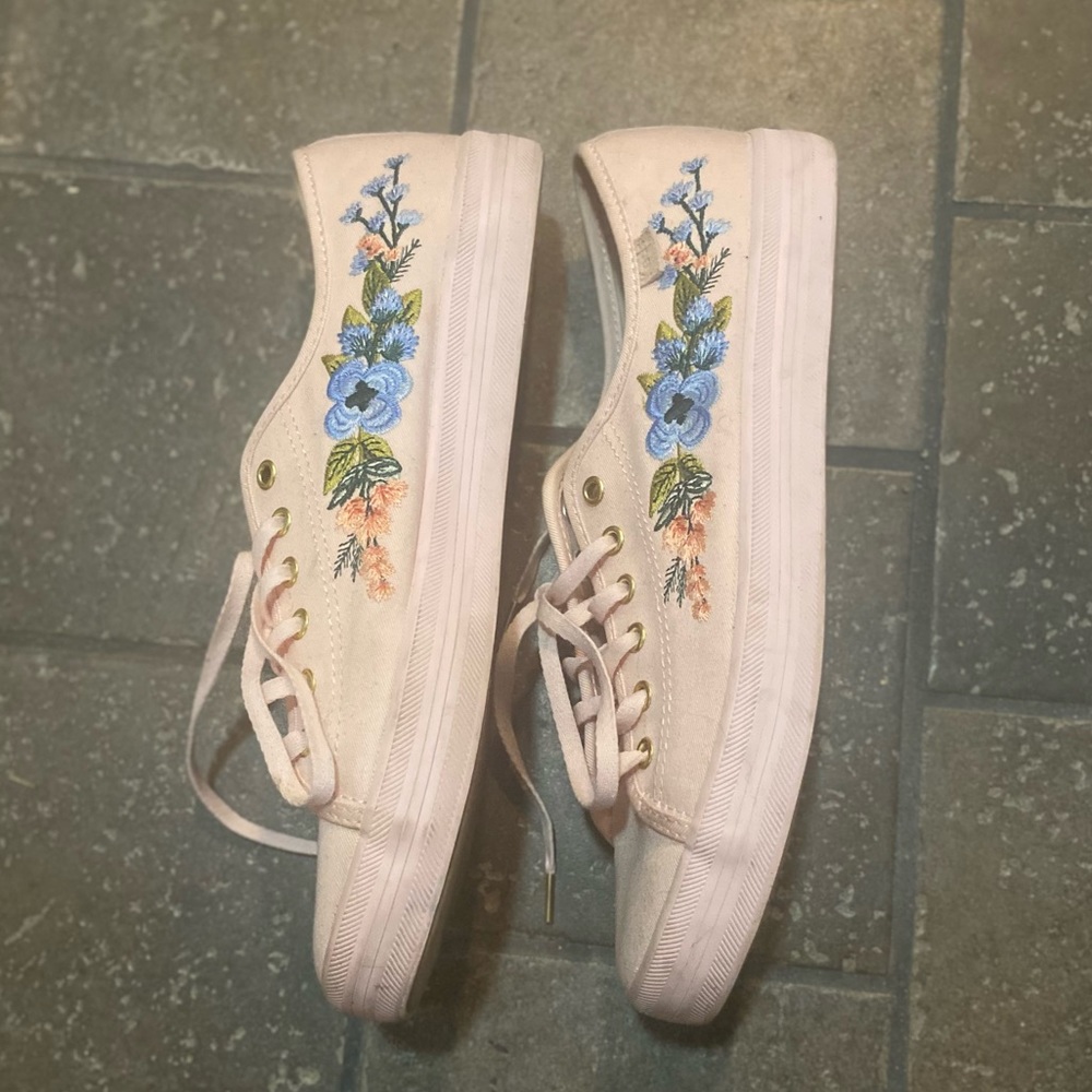 Keds x Rifle Paper Co pink sneakers - Picture 3 of 6